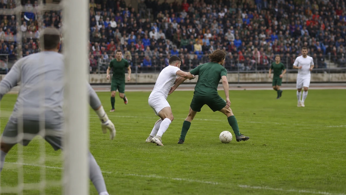 Pelitilanne Serie A-jalkapallo-ottelusta.